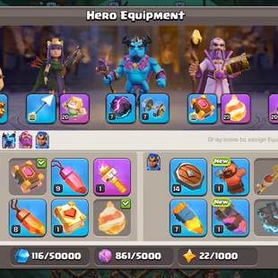 🔥2x Sceneries🔥 || Th18 High Walls || High Epic Equipment || 6 Builders || NC 1k Gems || Cheapest Account - Image 7