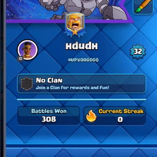 FREE CHANGE NAME | 5100 TROPHIES | 32 LVL | KT 11 | 93 CARDS | 2 MAX CARDS | 0 ELITE CARDS | 6 EVO | EMOTE 15 | UPV0RG0 - Image 3
