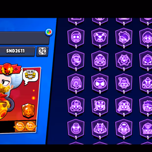 SIRIUS | 62 TITLES | 377 SKINS | 78.900 TROPHY | 100 BRAWLERS | 63 HYPERCHARGED | 73 MAXED BRAWLERS | 58 PRESTIGE - Image 7