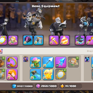 TH18 MAX DEFENCE 🌟 RAREST DARK DAYS SET 🌟 30 EQUIPMENTS MAX | DECORATED BASE | LEVEL 249 | SKINS SCENERY | INSTANT - Image 8