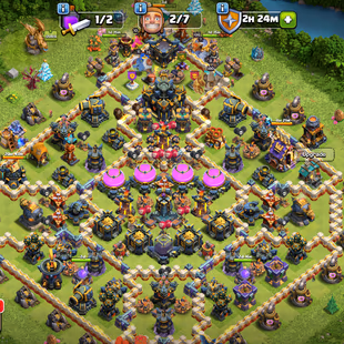 🔥TH 17 ALMOST MAX🔥XP 220-CHILD ID-HERO 100-100-75-50-11-EPIC SB[MAX] EB[MAX] RS 26 GG 20 FA 20-MEDALS 1406-DEFENS MAX - Image 2