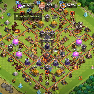 🔥TH10 MAXED[NOTHING LEFT TO UPGRADE]-7X EPIC EQUIPMENT-2X SCENERY-1X AQ SKIN-77 CWL MEDALS-FREE NC- LOTS OF MAGIC ITEMS - Image 3