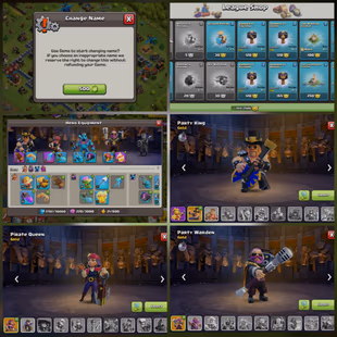 COC CR COMBO 💎 MAX TH12 💎 764 CWL MEDALS | HEROES: 65/65/40/40 | 35 EMOTES |  ARENA 16 | KT12 | XP 35 | 5965 TROPHIES - Image 3