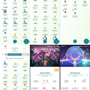 RARE SHINY LOCATION BG ZAPDOS - 6 SHINY LEG - 96 SHINY - 79 LEGENDARY - LVL 46- 15 GMAX - 18 LOCATION BG - SPECIAL BG GR - Image 5