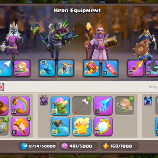 🔥Xp-250🔥 || Th18 Semi Max || High Quality Epic Equipment || Heroes 100-102-75-72-50 || Only Walls Low || 6 Builders - Image 4
