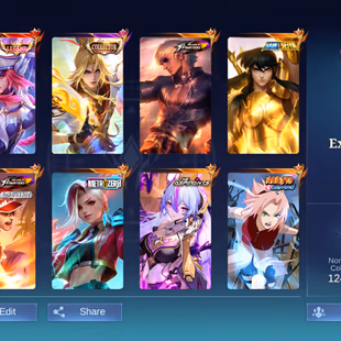 [IOS/ANDROID] CEL LVL 107 | 131 HEROES | 462 SKINS | EXALTED 1 | COLLAB HITS | FREYA LEGEMD - XAVIER COLLECTOR - GUSION  - Image 1