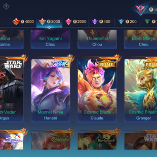 HYPER BASED PREMIUM ACCOUNT ||CHOU FULL SET || 1100 COA|| 720 DIAMOND|| LEGEND-1 | GRAND-11 | EXQUISITE 9|| SKINS 410||  - Image 4