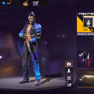 FF265|Lv60/294 Weapon (2 EVO + 65 Mythic)/M4A1-INFERNAL DRACO LV6/AKM BLUE/280 Costume (18 Mythic)/53 Emote (24 Mythic)/ - Image 1