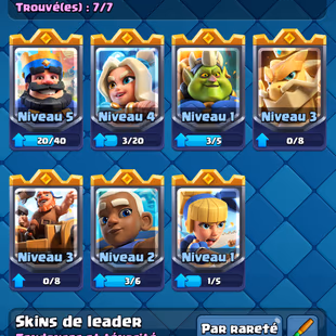 Level 76 | King Tower 16 l Trophies 12473 l 15 Cards lvl16 40 Cards lvl15 All Cards at least lvl14 l 28/39 Evolutions - Image 6