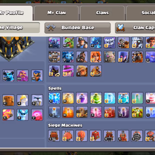 Th 17 max || wall defenc max || 929 starry ore || Hero 87 90 68 35 || 12 epic equipment good level || 2100 gems   - Image 4