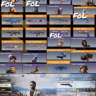 169 CP | 3 MYTHIC GUN ( 2 MAX ) 12 LEGENDARY GUN | 1 LEGENDARY SOLDIER | 2 LEGENDARY VEHICLE | 462 EPIC GUN  - Image 1