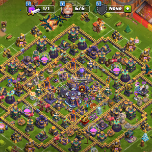 TH 15  LEVEL 180  7 EPIC EQUIPMENTS  Heros  Levels 67/81/57/52/30  Max Builder Base  1260 Gems  Full Access Account - Image 3
