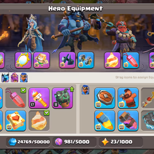 🌟PREMIUM TH 18 NEAR MAX🌟YEAR OF THE HORSE FULL SET | BASE FULL MAX | 9 EPIC EQUIPMENT MAX | 5400 WAR STAR | 3 SCENERY  - Image 8