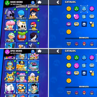 30K Trophies LVL86 | 85/101 Brawlers | 23 Max Brawlers - 14 Hypercharges | 184 Skins | 372 Pins | 251 Icons | 116 Sprays - Image 5