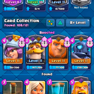  XP 31 | KT 11 |  1 HERO CARD | 6K+ Trophies | 108/121 Cards ! 24 Emotes ! 800+ Gems   Android & iOS |  INSTANT DEAL - Image 5
