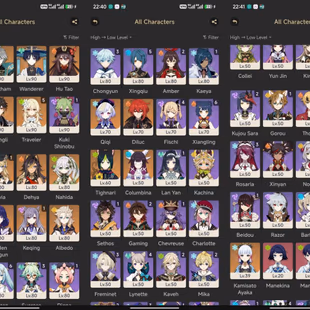 All Platform - EU - AR 58 - 67 Character 22'5tar - 7 Weapon 5'Star - Columbina - Arlecchino - Nahida - Alhaitham - Albed - Image 4