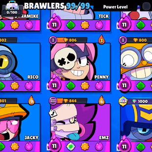 RARE-METEORIC 🎄 84K TROPHY-375X SKINS 🎄 HUGE RARE SKINS | 99/99 BRAWLER | ALL BRAWLER MAX | 63X HYPER | DELIVERY INSTA - Image 6