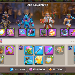 🔥Xp-264🔥 || Th18 || 4.1k War Stars || Heroes 100-100-73-72-46 || High Epic Equipment || 6 Builders || Cheapest Account - Image 5