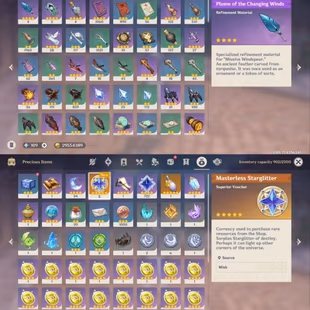 All Platform - EU - AR59 - 58 Character 20 5'Star - 12 Weapon 5'Star - Zibai - Zhongli - Albedo - Arlecchino - 5star Dil - Image 4