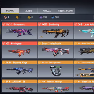 CODM BEST ACC-AK117 WITH TEMPLAR-4X MYTHICAL WEAPONS 8X LEGENDARY WEAPONS-1X MYTHICAL SOLDIER-1X LEGENDARY VEHICLES - Image 3
