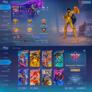 RARE ACC | ROGER METRO ZERO | CHOU SAINT SEIYA | STAR HAYABUSA | LOTS OF OTHER SKINS | FULL SAFE ACCOUNT  - Image 1