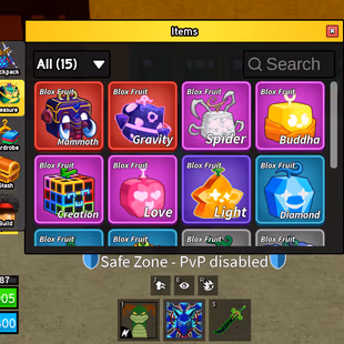 Blox Fruits Account Lv.1053 | PERM KITSUNE + PERM T-REX + PERM PORTAL | DARK BLADE | Mammoth, Buddha, Gravity | Kitsune  - Image 7