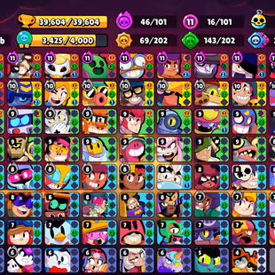 240 SKINS | 39.600 TROPHIES | 101 BRAWLERS | 11 HYPERCHARGE | 16 MAX | 5 PRESTIGE | 11 BUFFIES - Image 3