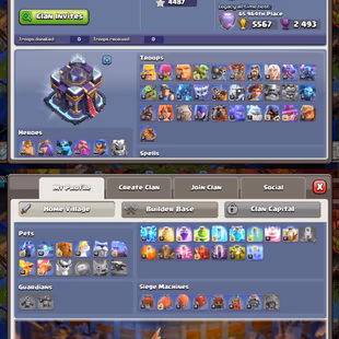 🔥TH 15 FULL MAX🔥SB-GG-FA-FB [MAX] - EB-RS [23] - 3X SCENERY! 30 SKINS! ALL MAX! XP 246! NC AVAILABLE! 6 BUILDER! - Image 3
