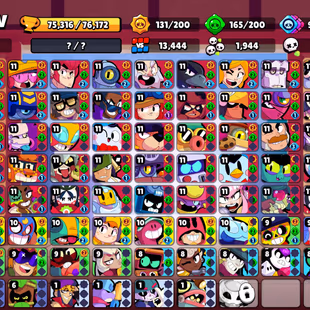 38 TITLES | WITCH SHELLY | 301 SKINS | 75.300 TROPHY | 99 BRAWLERS | 62 HYPERCHARGED | 67 MAXED BRAWLERS | 28 PRESTIGE - Image 3