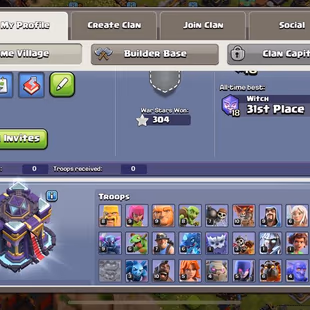 [RARE PAINTER SCENERY TH15] XP166 HEROES 62-73-37-47-19 FREE NAME CHANGE 6 BUILDER 1.5K GEMS  - Image 5