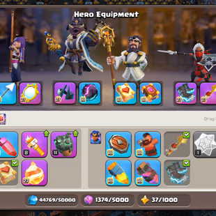 🔥RAREST SAMURAI FULL SET🔥[TH18] NEAR MAX || HERO 100-100-90-75-50-1 || 10 EPIC EQUIPMENT MAX || HIGH PROFILE || CHEAP - Image 8