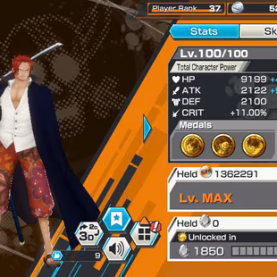 BR682-IOS+Android-9 Ex Meta(Gear 5 v2+Law+Black Beard v2+Shank v4+Lucci+Kid Law+Roger v2)+Good Medal+Support 151+S-Hawk - Image 6