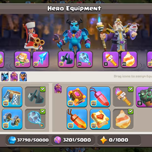 EE35 🌟TH18 NEAR MAX🔥 || 8 EPIC MAX || 4 HERO/WALLS/PETS/MAIN DEF MAX || BB MAX || RENAME 500 GEMS || CHEAP - Image 8