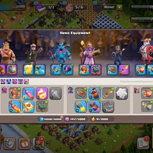 🔥3 HERO MAX - VERY CHEAP - TH:17 - Lvl:230 - BK:93 🥺- AQ:100 - PC:61 - GW:75 - RC:50 - BEST SELECT - Image 7