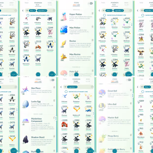  LEVEL 70 POKEMON GO ACCOUNT l 326 leg l 197 shiny l 24 shiny leg/myth l 16 Best Buddy l 2400 pokemon / 2300 Bag space - Image 3