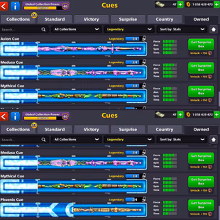 Level 55 - Coin 1018M (+1B) - Cash 47 - Rank Veteran - Trophy 2285 - Legendary Cubes 3 - Lucky Shot 5x - Code1153 - Image 6