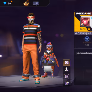 X207|Lvl 54|22 CHARACTER|40 HEADGEAR|61 COSTUME|14 VEHICLE|KITSUNE SPORTS CAR|87 WEAPON(13 MYTHIC)|AQUA AUG|GOLD - Image 1