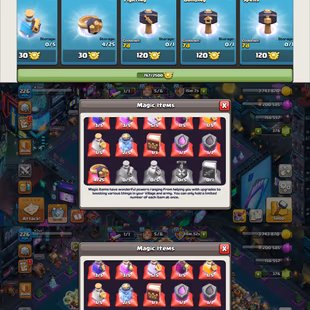 🔥FULL MAX TH-16 NEW TO TH-17🔥XP-226! 13X EPIC EQUIPMENTS! CYBER SCENRY! HEROES:-95-95-76-70-45-1! NICE PETS! BEST DEAL - Image 5