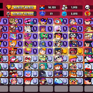 385 SKINS | 80.000 TROPHIES | 101 BRAWLERS | 42 HYPERCHARGE | 43 MAX | 51 PRESTIGE | 5 BUFFIES - Image 4