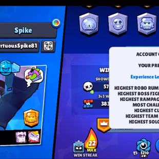  STAR BUSTER SHELLY SKIN 75 Brawlers 6 Hypercharged 10 TOTAL MAX 21000 Trophies  150 Skins  Mythic Skins  I - Image 3