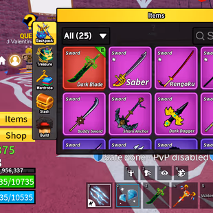 Blox Fruits Account Lv.2008 | PERM Kitsune + Dragon + Dough + Portal + Buddha | Dark Blade | Shark Race | 25+ Swords | 2 - Image 4