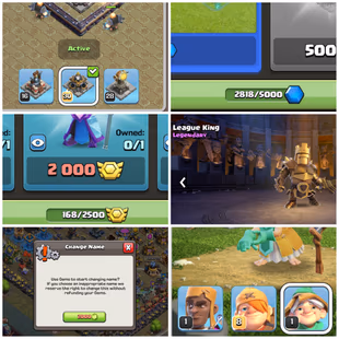 Cheapest 🔴 TH18 Max Full ( Pre Update) 🔴 Heros Max - Frost Age Skin Set - 31 Equipment Max - 32 Skins -6 Scenery -C214 - Image 3