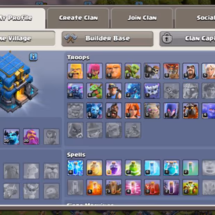 FULL MAX WALLS - 227 XP -  TOWNHALL 12 - 48-51-20-20 HERO - 406 MEDAL - MAGIC ITEM LOADED- 1900 GEMS - CHEAP - AVAILABLE - Image 2