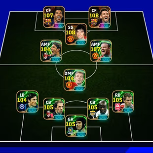 3250+TS|George Best 109|PrimeMessi-108|Suarez 107|PhilippLahm-105|Rooney 106|Franco Baresi 105|Petr Cech-105|Thuram-105 - Image 1