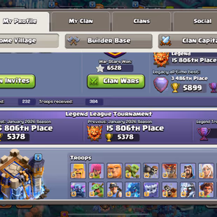 OVERWHELMING COLLECTION IN LEGEND  TH 18 - 6500 WWS - 34 EQUIPMENT MAX(2 lv26) - RARE HOG - MAX TROOPS N SPELL - Image 5