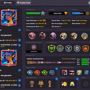 BALANCED 8BP ACCOUNT | Lvl 217 | 15 Leg Cues | 2 Event Cue Max | Galaxy lvl 2 | 400M Coins | Fresh Account - Image 2