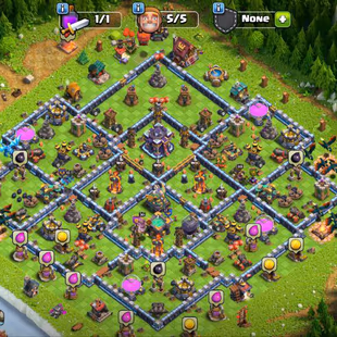 🌲[ TH-15 - 5 STARS TOWN HALL ]🌲S.BALL [20] - FIREBALL [20] - NICE EQUIPMENT || HEROS: 58-60-10-30-17 || RENAME FREE - Image 1