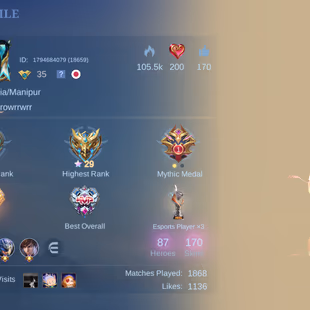 RCC36LV 35|HERO 87|SKIN 170|RENOWNED II|3 EMBLEM MAX|11.11 GUSION|AOT YIN|NARUTO LUKAS|GOLD SAINTSEIYA CHOU|2 KOF |2 SAN - Image 2