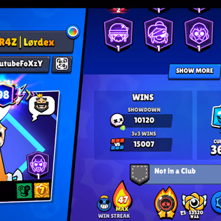 PRESTIGE-METEORIC 🎄 100K TROPHY - 480X SKINS 🎄 100/100 BRAWLER | ALL MAX/ALL HYPER | TONS OF RARE SKINS | 887X PIN'S - Image 4