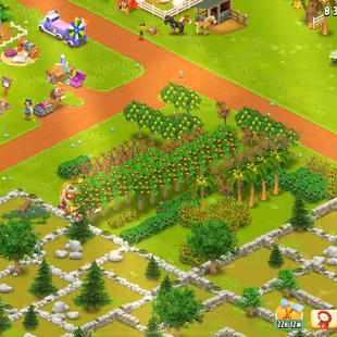 LEVEL 157 [] DIAMONDS 1038 [] BARN 10050 [] SILO 7300 [] VOUCHERS  [] COINS 8.3 M [] MAINLAND UNLOCKED - Image 7